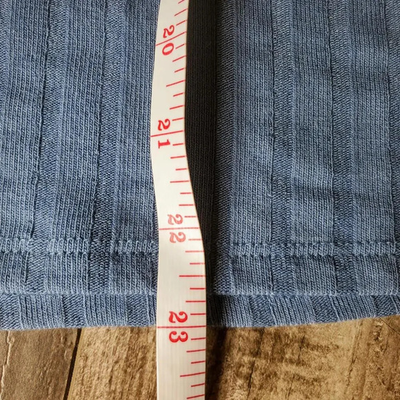 NWT Arizona Jean Co. Coronet Blue Ribbed Tank Top Size Large - Picture 9 of 14